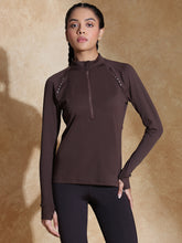 Shop-TraqRun Half-Zip Tee Java