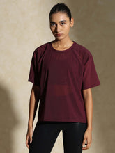 Traq Mesh Tee Plum