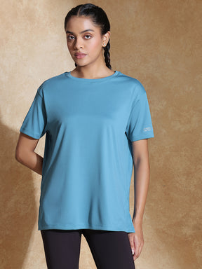Shop-FlowFit Oversized Tee Port Blue