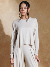 TraqSoft Rib Long Sleeve Tee Oat