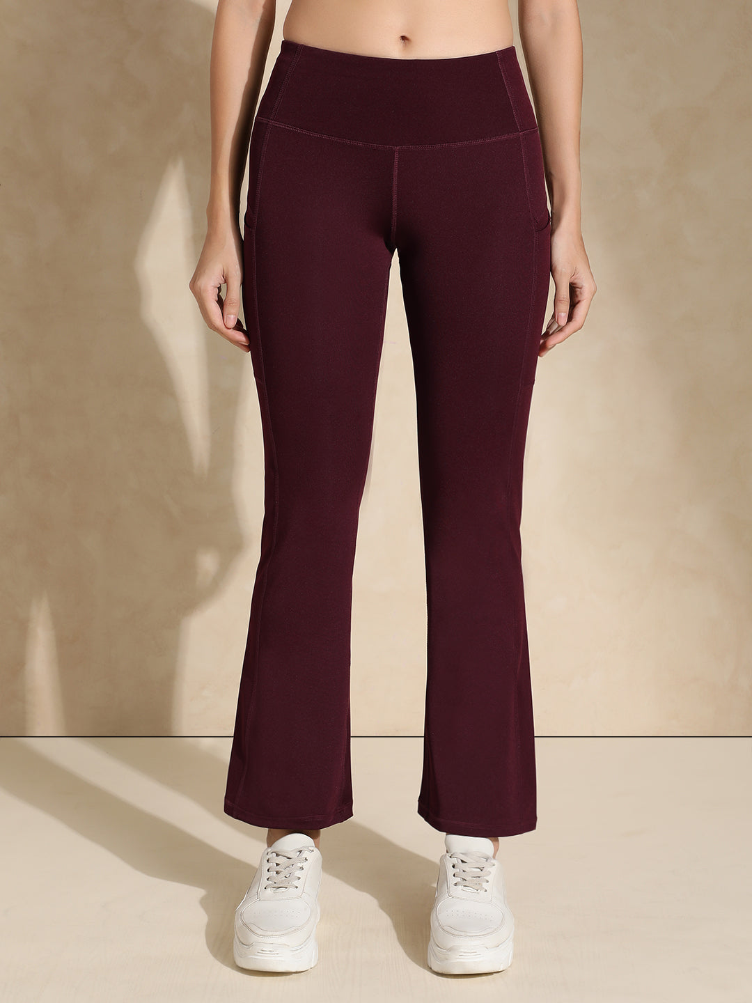 Shop-Luna Sculpt Flare Pants Plum