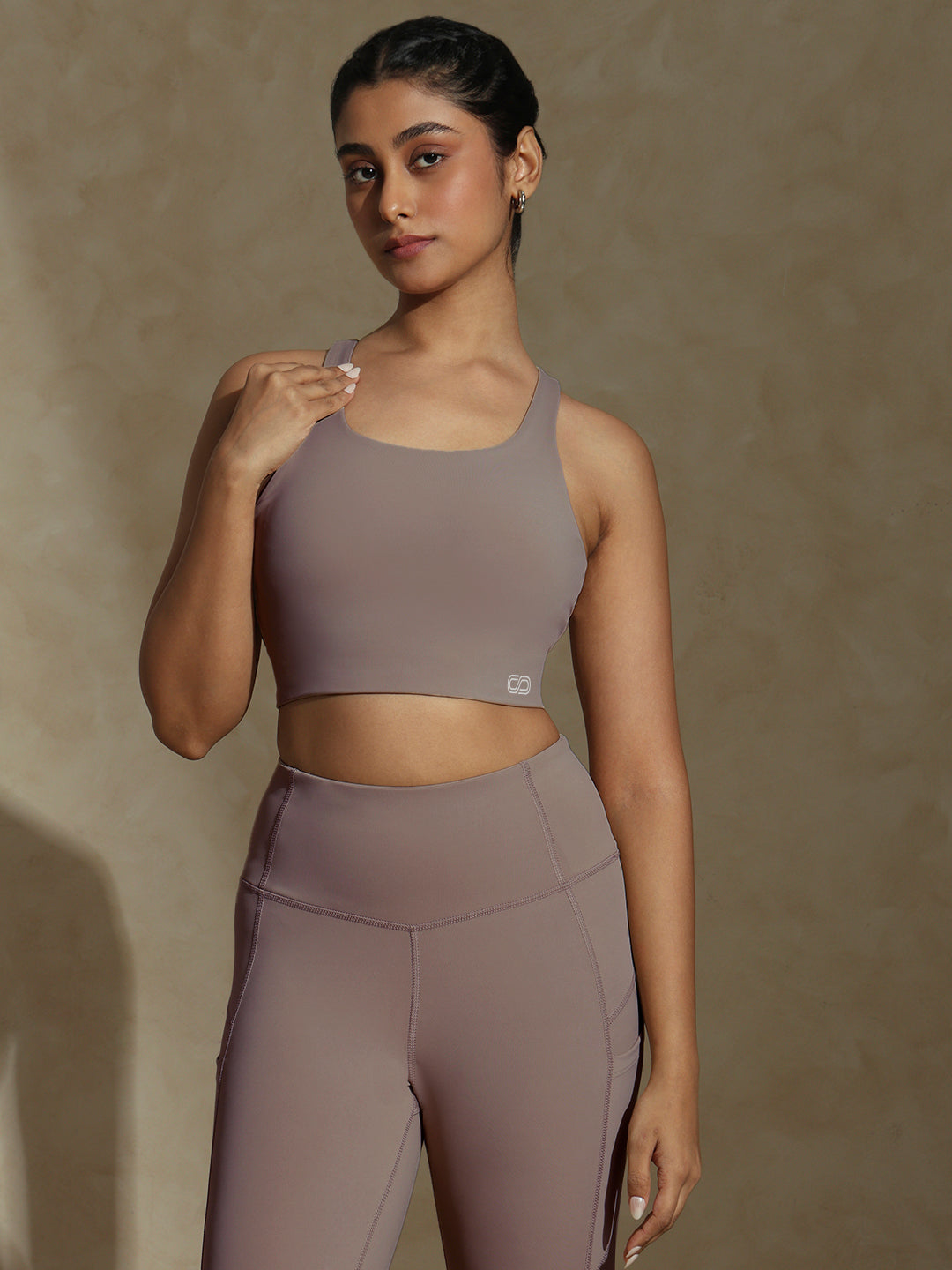 High Impact Action Bra With Clasp Mocha Muse