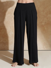 TraqSoft Rib Pleated Pants Black