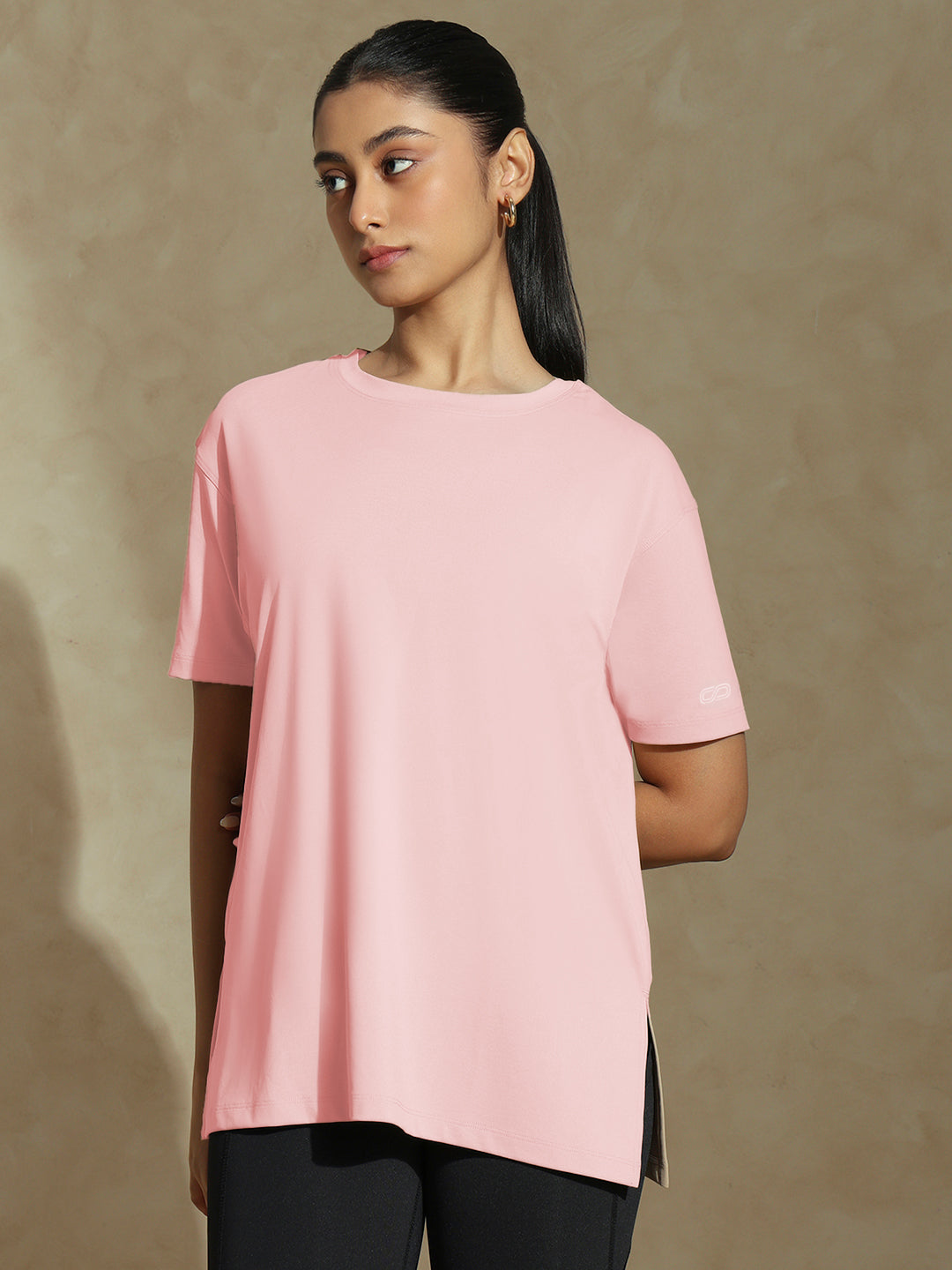 FlowFit Oversized Tee Pink Blossom