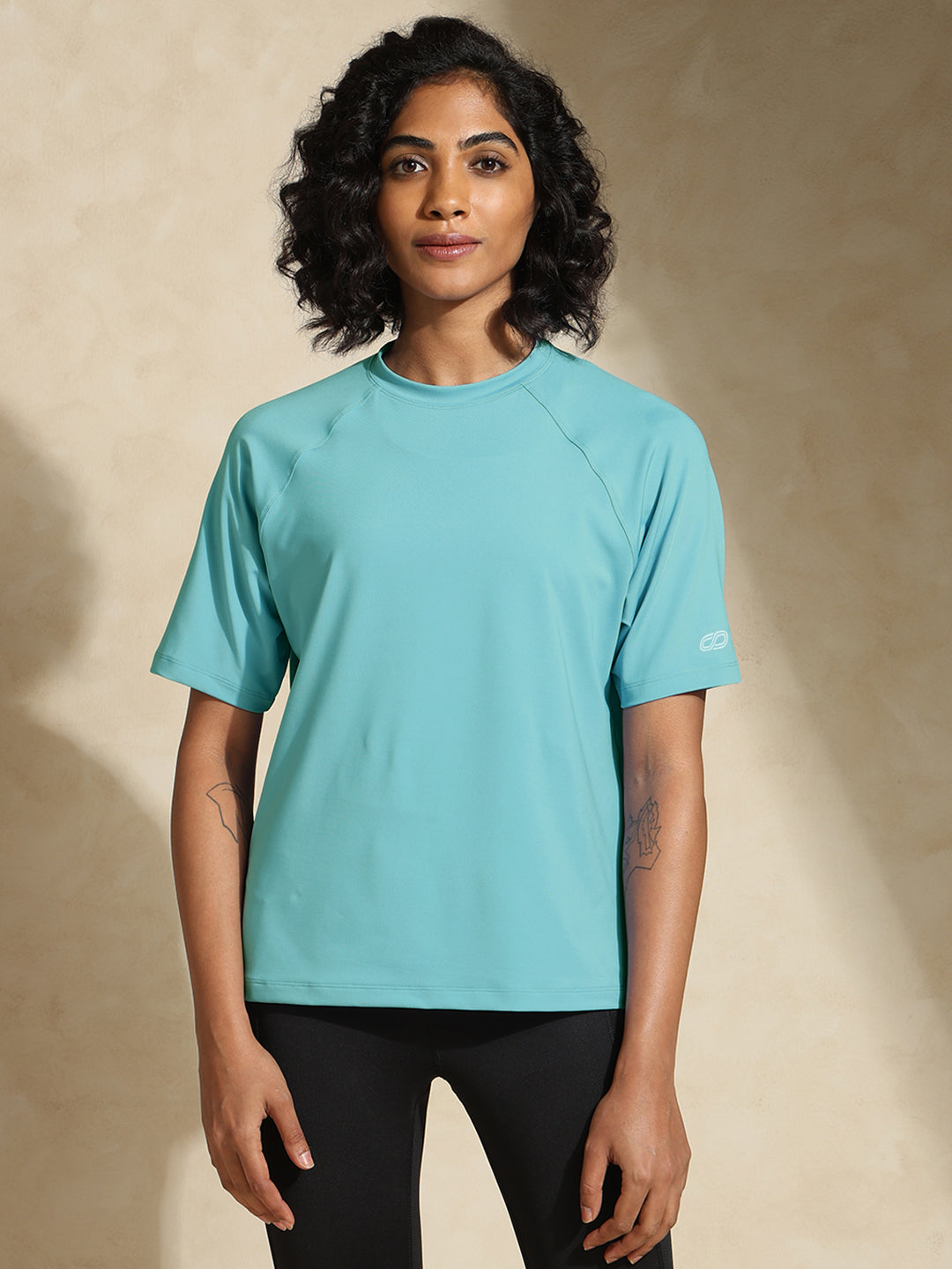 Traqfit Raglan Tee Aqua Rush