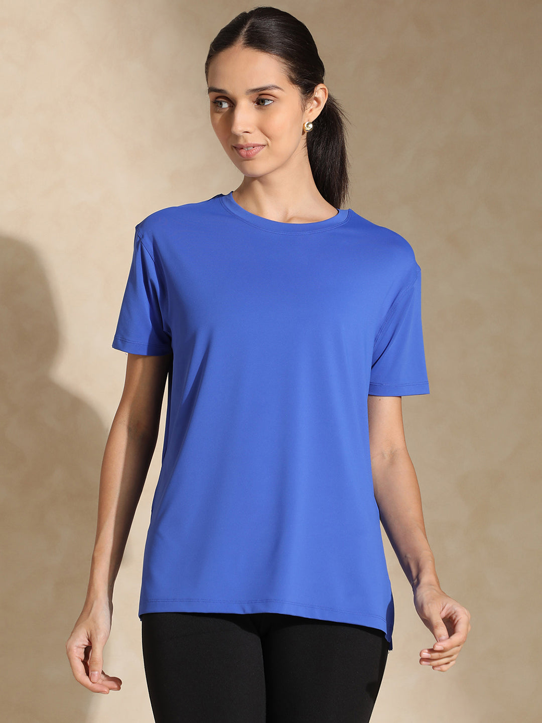 Shop-FlowFit Oversized tee Dazzling Blue