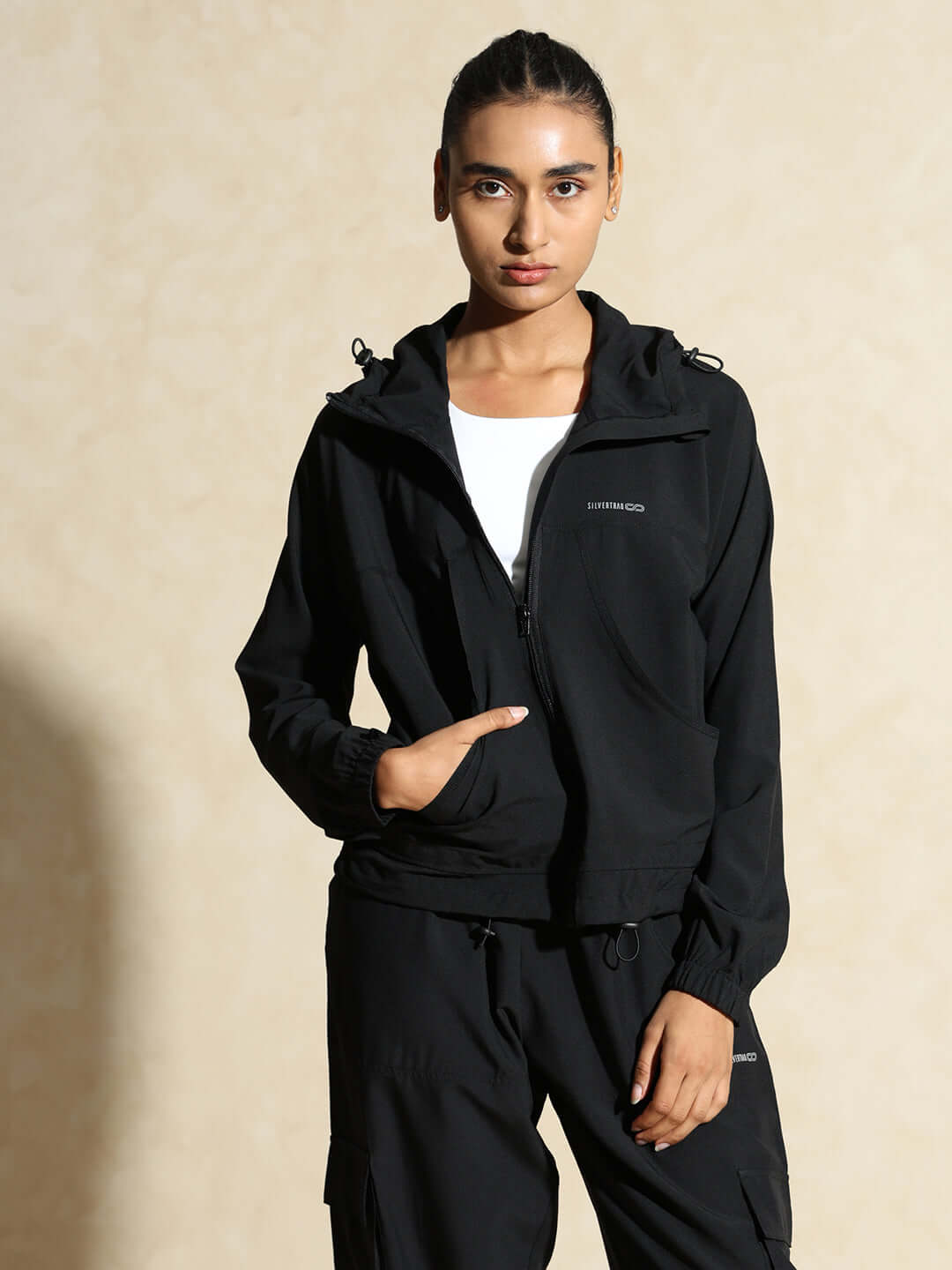 Buy Silvertraq Utility Cargo Track Jacket - Main Image