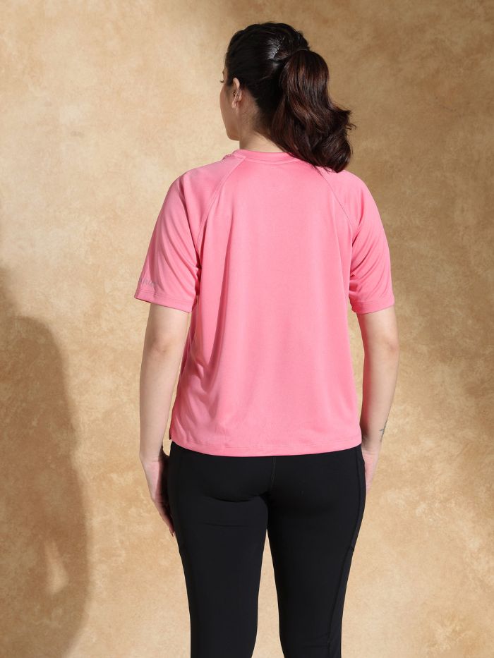 Traqfit Raglan Tee Coral Pink