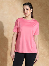 FlowFit Oversized Tee Coral Pink