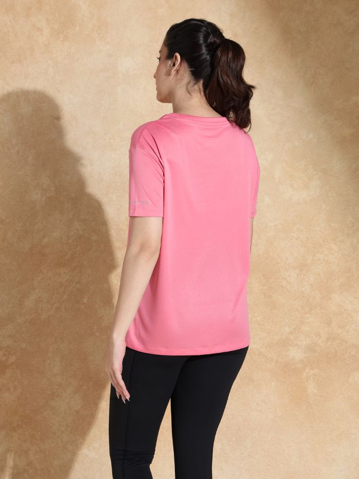 FlowFit Oversized Tee Coral Pink