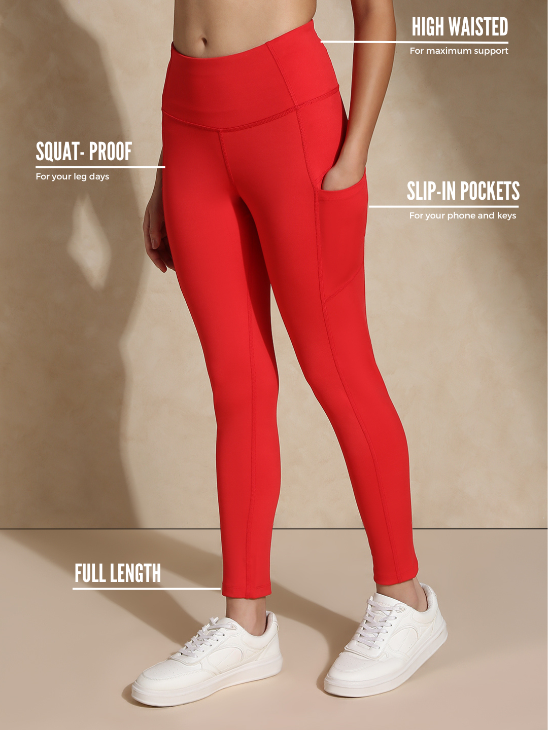 Shop-Luna Sculpt Leggings Red