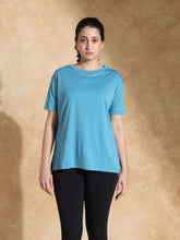 FlowFit Oversized Tee Port Blue