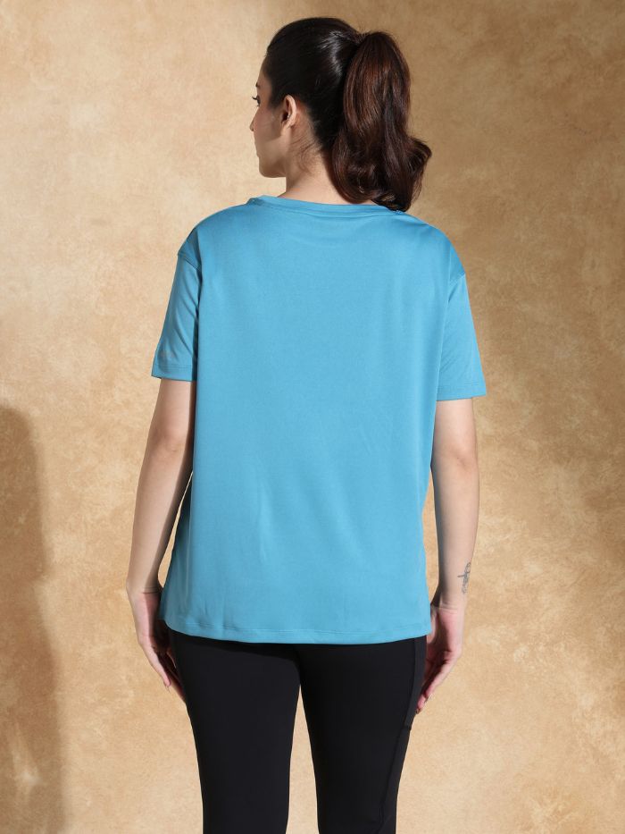 FlowFit Oversized Tee Port Blue