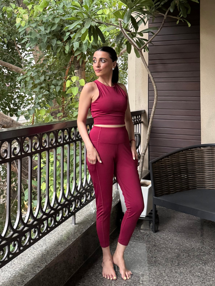 Luna Sculpt Leggings Berry Kiss
