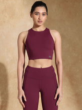Shop-Keyhole Back Sports bra with Clasp Berry Kiss