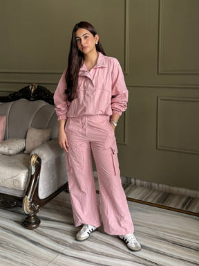 Shop-TraqPace Jacket & Cargo Pants Ballet Pink