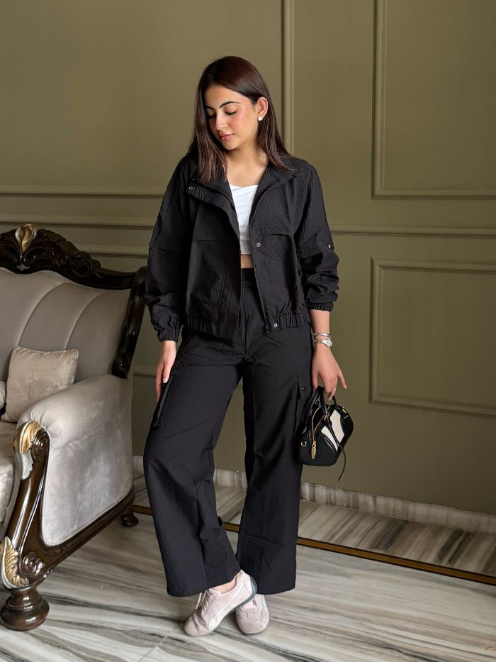 Shop-TraqPace Jacket & Cargo Pants Black