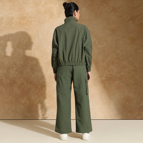 TraqPace Jacket & Cargo Pants Camo Green