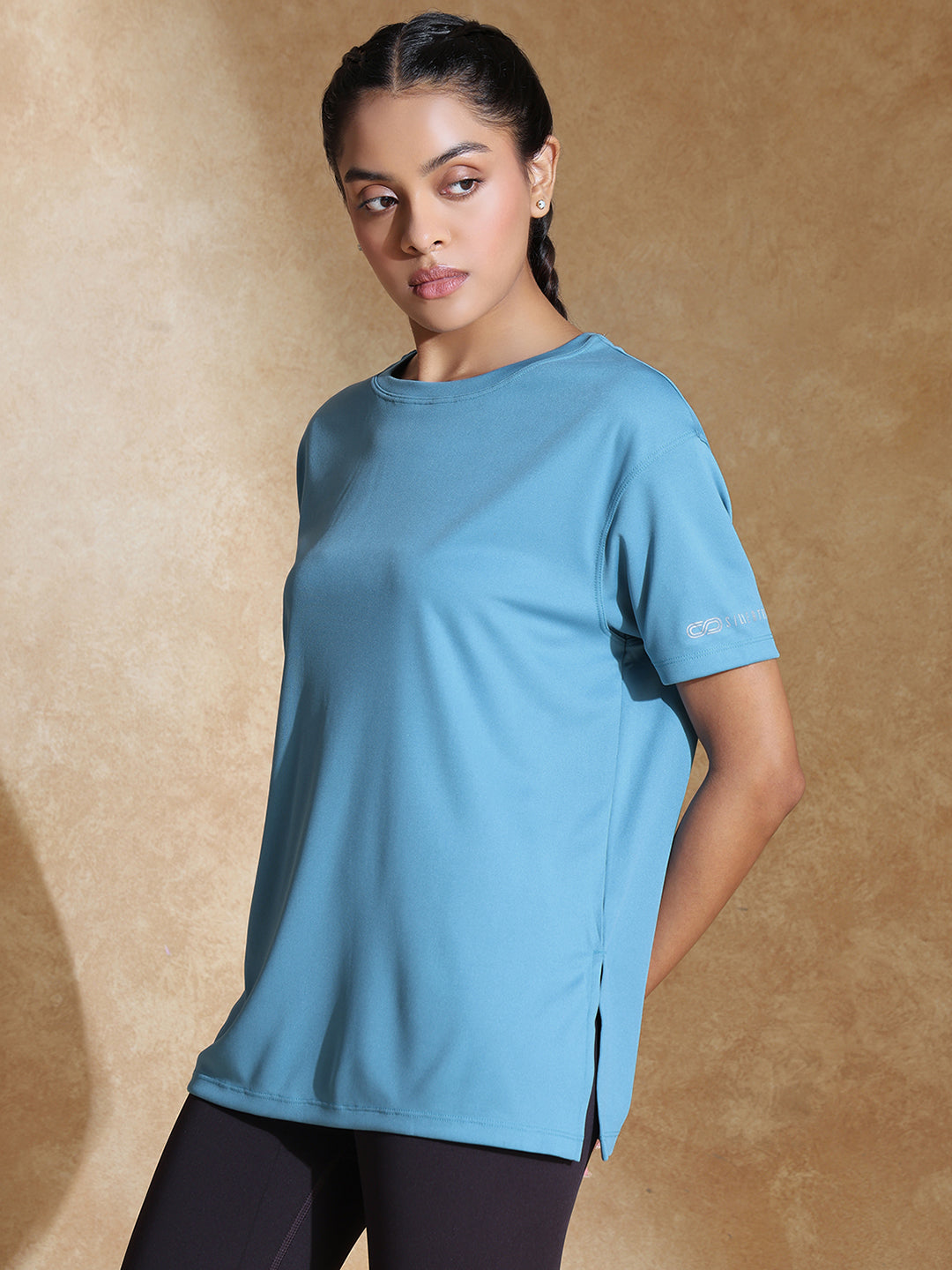 FlowFit Oversized Tee Port Blue