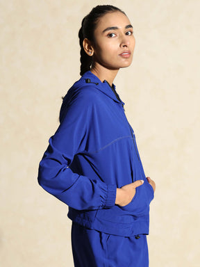 Utility Cargo Jacket Cobalt Blue