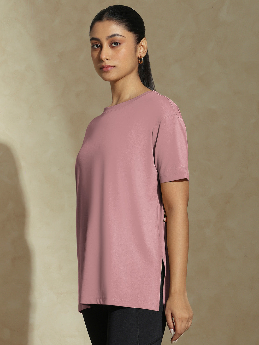 FlowFit Oversized Tee Rosewood