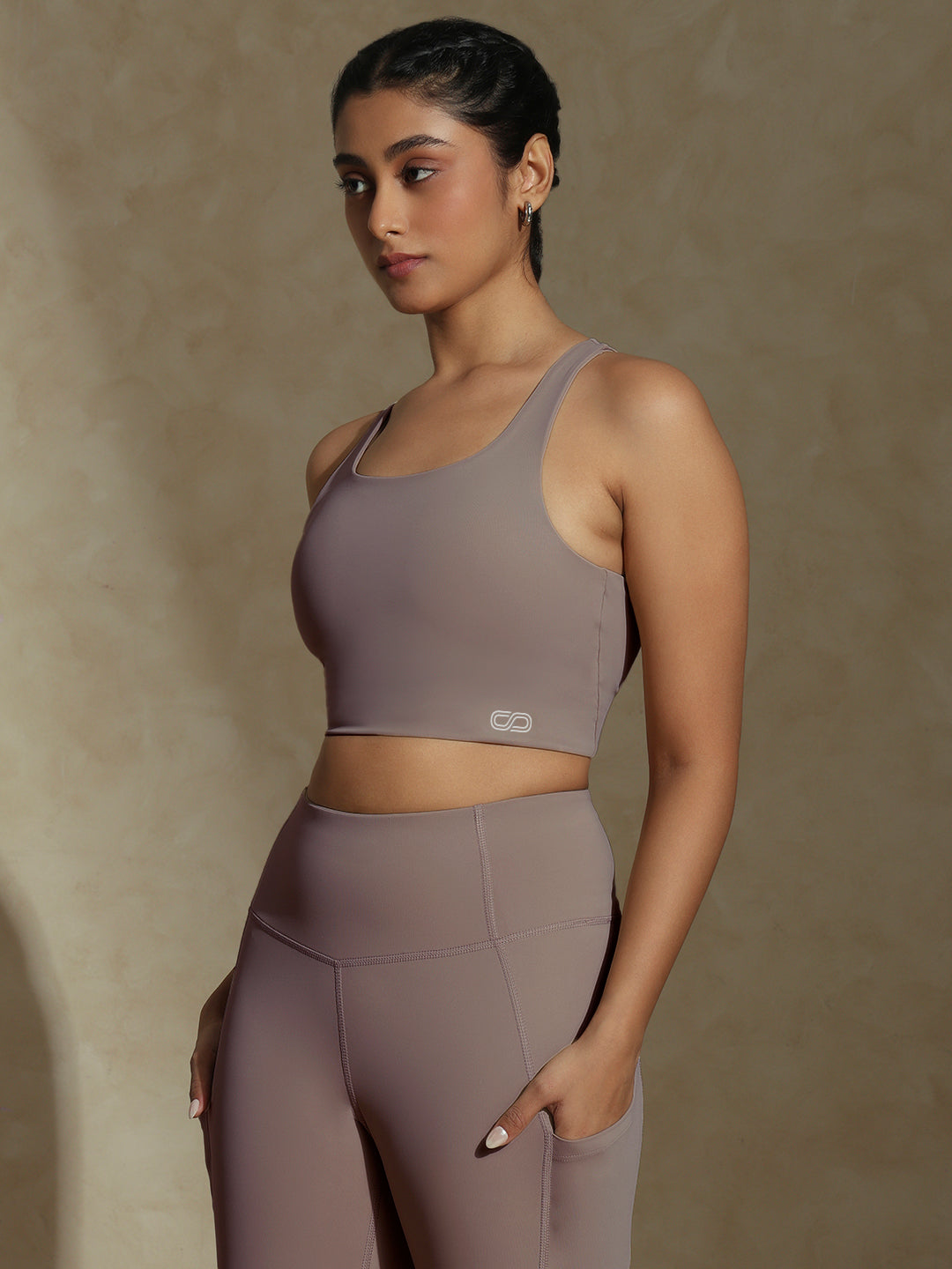High Impact Action Bra With Clasp Mocha Muse