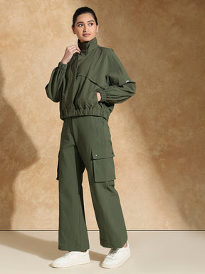 TraqPace Jacket & Cargo Pants Camo Green