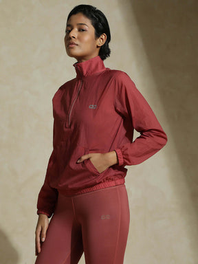 TraqLite Half Zip Performance Jacket Marsala