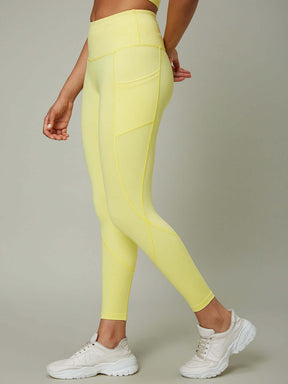 Shop-Candyfloss Yellow High Impact Action Bra & Aura Leggings