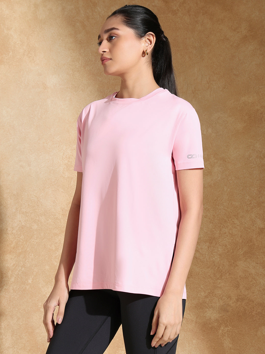 Shop-FlowFit Oversized Tee Pink Blossom