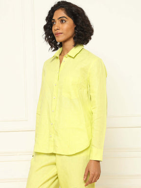 Linen Shirt Lime