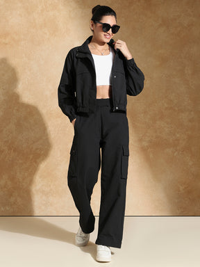 TraqPace Jacket & Cargo Pants Black