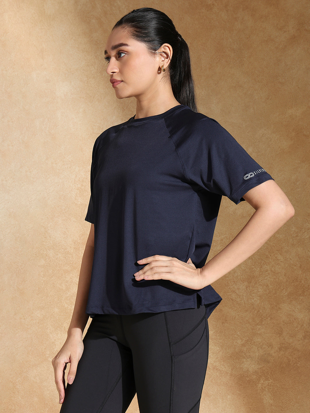 Shop-Traqfit Raglan Tee Navy