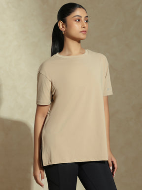 Shop-FlowFit Oversized Tee Almond Beige