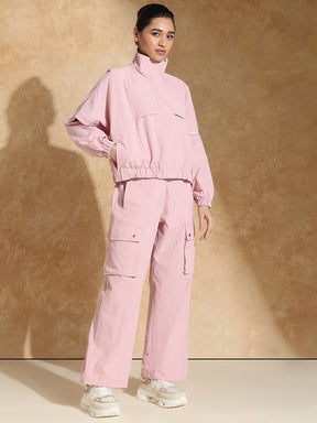 TraqPace Jacket & Cargo Pants Ballet Pink