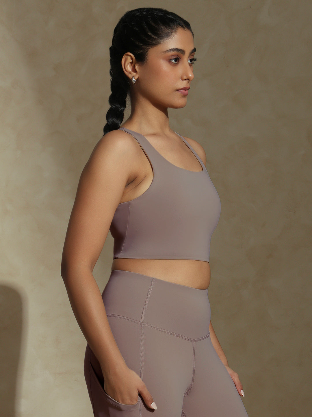 High Impact Action Bra With Clasp Mocha Muse