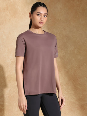 Shop-FlowFit Oversized Tee Mocha Muse