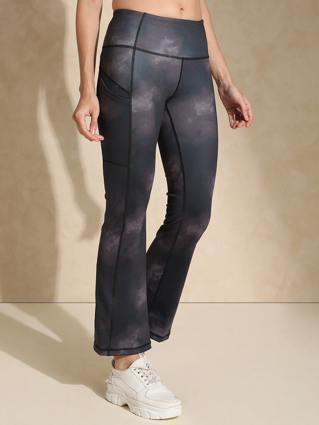 Shop-Luna Sculpt Flare Pants Acid wash