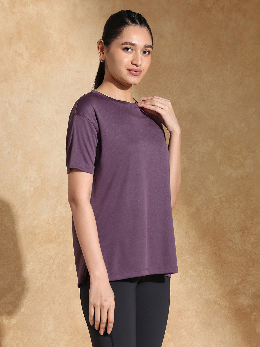 Shop-FlowFit Oversized Tee Midnight Purple