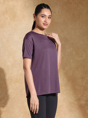 Shop-FlowFit Oversized Tee Midnight Purple
