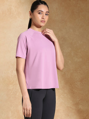 Shop-Traqfit Raglan Tee Mauve Mist