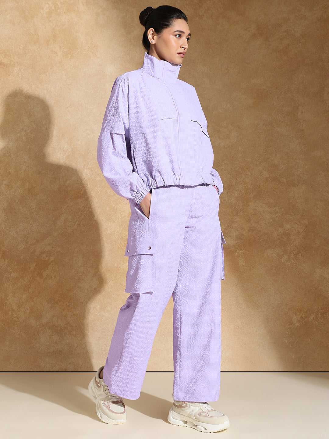 TraqPace Jacket & Cargo Pants Lilac