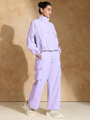 TraqPace Jacket & Cargo Pants Lilac