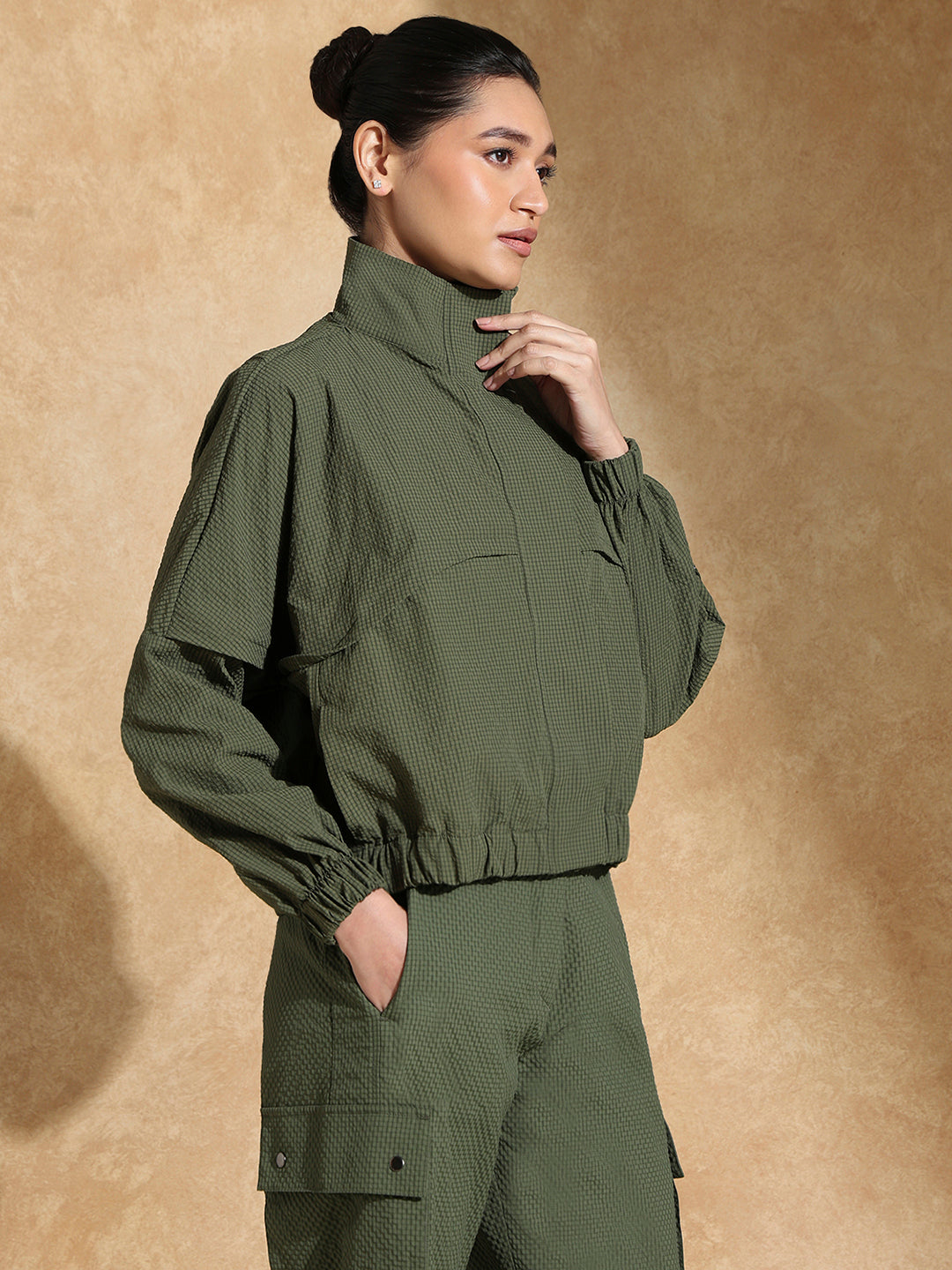 Shop-TraqPace Jacket Camo Green
