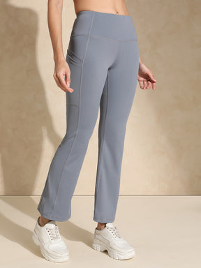 Shop-Luna Sculpt Flare Pants Stone Grey