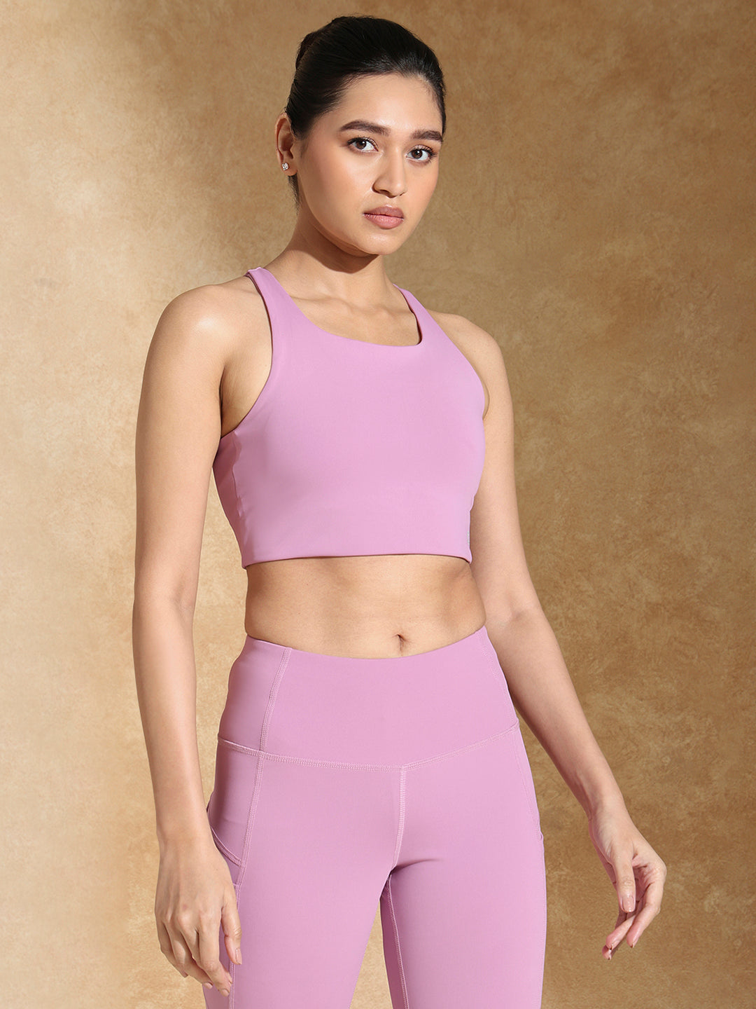 Shop-High Impact Action Bra With Clasp Mauve Mist