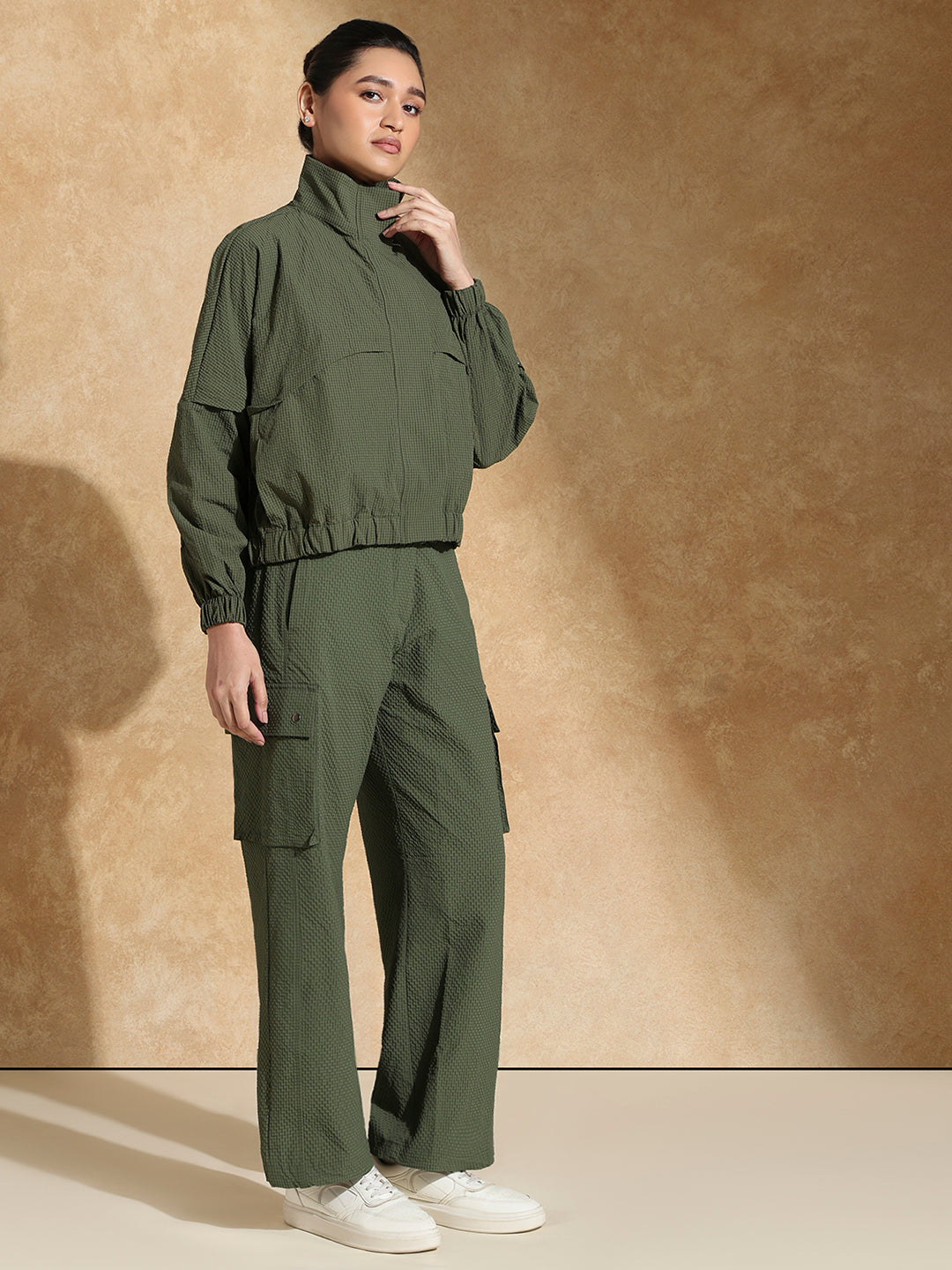 TraqPace Jacket & Cargo Pants Camo Green