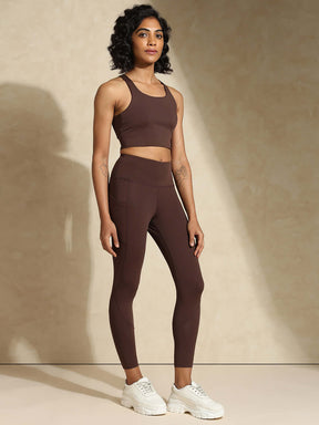 Shop-High Impact Action Bra & Aura Leggings Java
