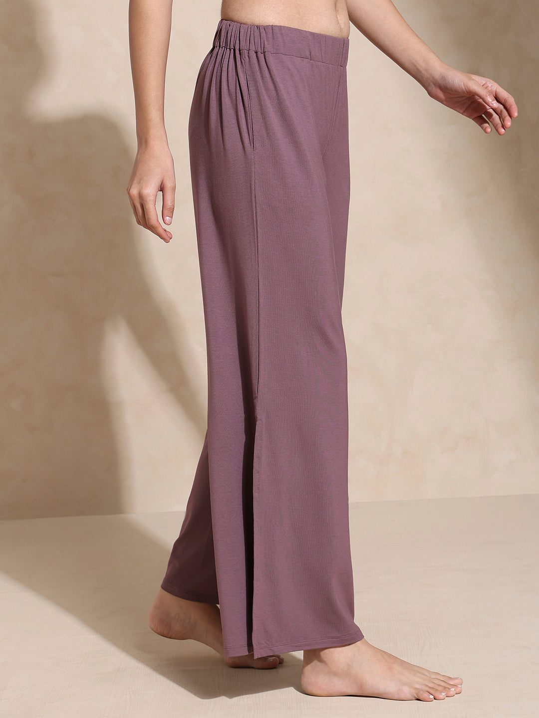 Serene Yoga Pants with Slit Mulberry