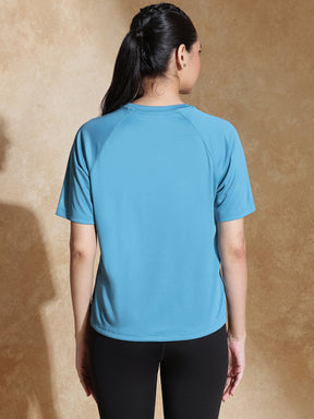Shop-Traqfit Raglan Tee Port Blue